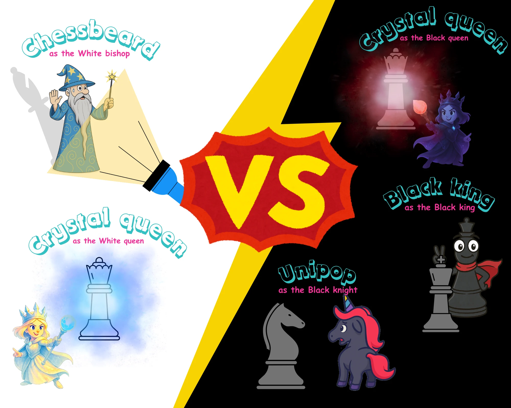 Happy Pawn chess comic — A Battle of Queens