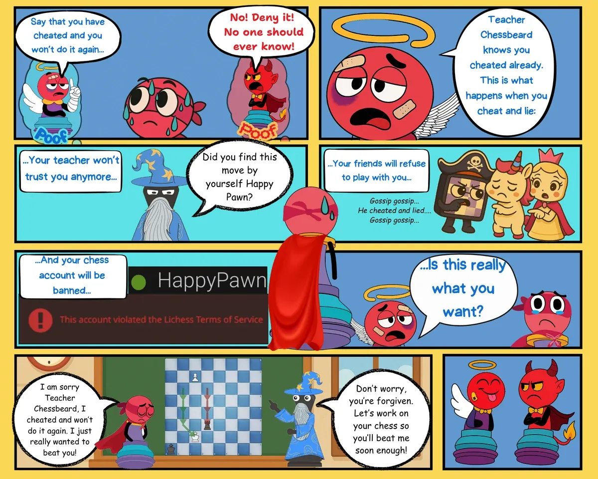 Happy Pawn and the Cheating Temptation — page 3