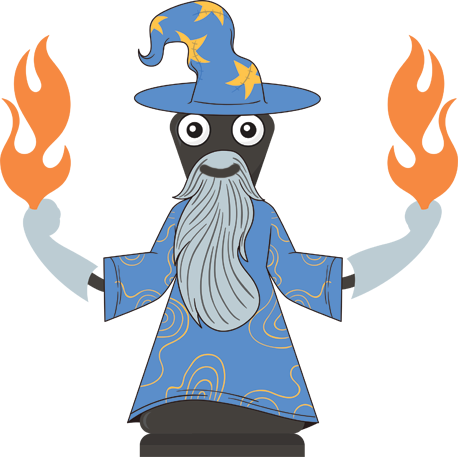 Chessbeard the Wizard Mascot